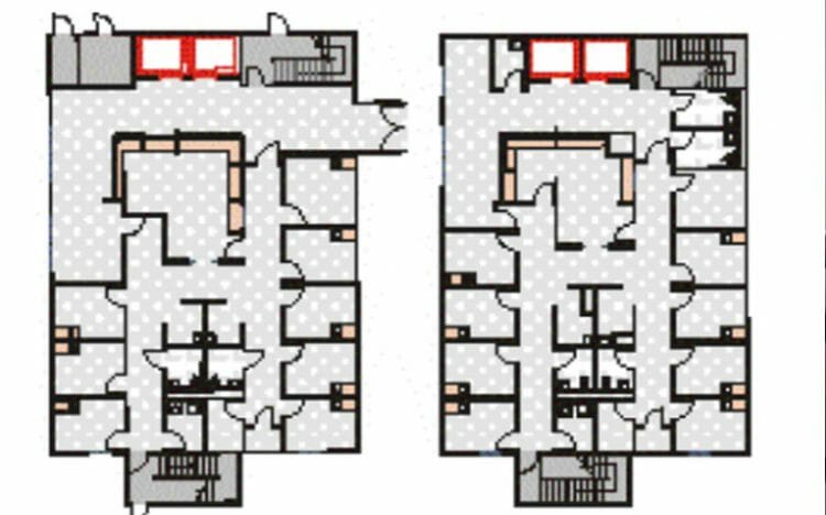 Veterans-Administration-Atlanta-4 permanent modular building Veterans Administration Atlanta Hospital floorplan