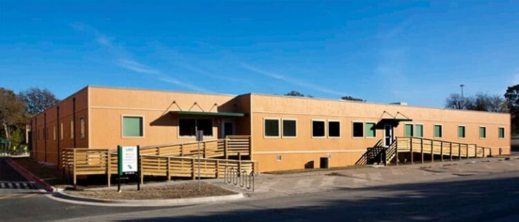 permanent modular building UNT Counseling Offices