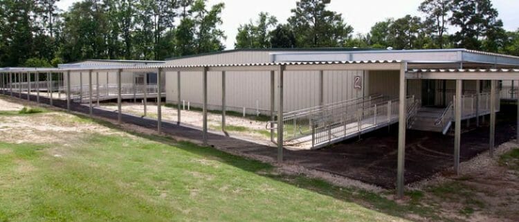 relocatable modular building ALDINE ISD – CAFETERIA BUILDING