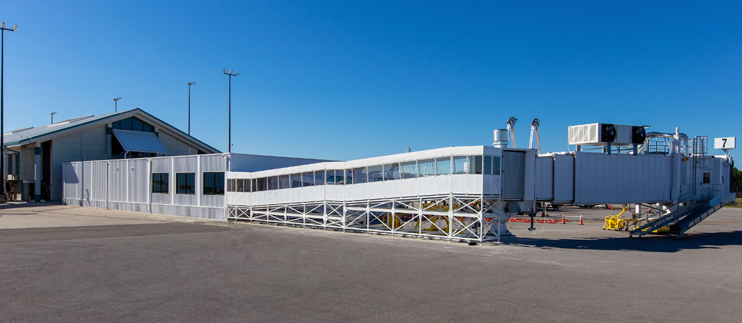 Northwest Florida Beaches Airport exterior Passenger concourse exterior