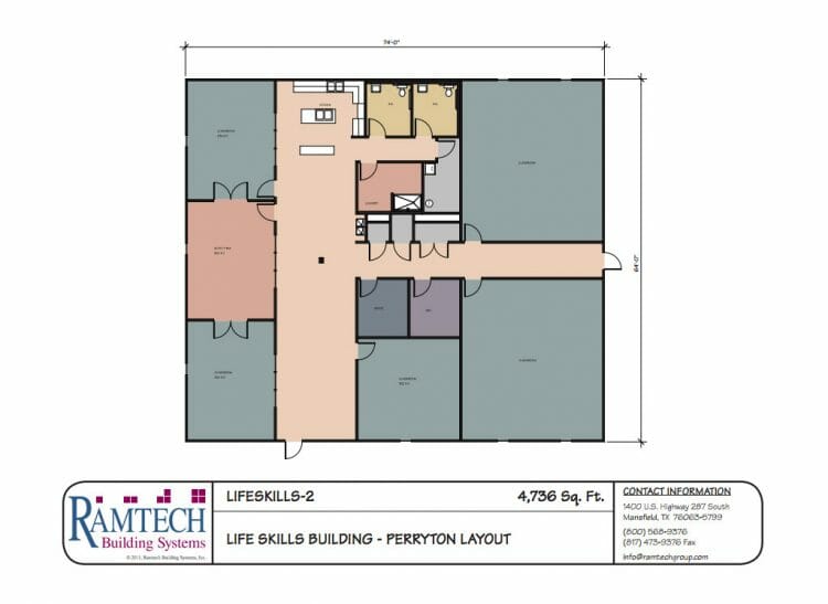 life skills building floor plan
