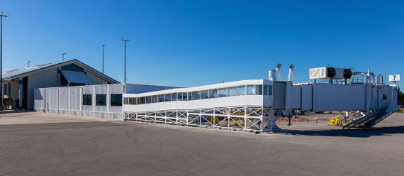 Passenger concourse exterior