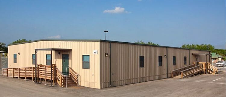 San-Antonio-Public-Works-1 relocatable modular building San Antonio public works facility exterior commercial modular building